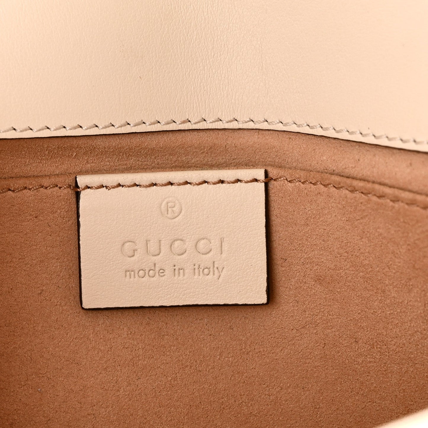 Calfskin Matelasse Mini GG Marmont Shoulder Bag White