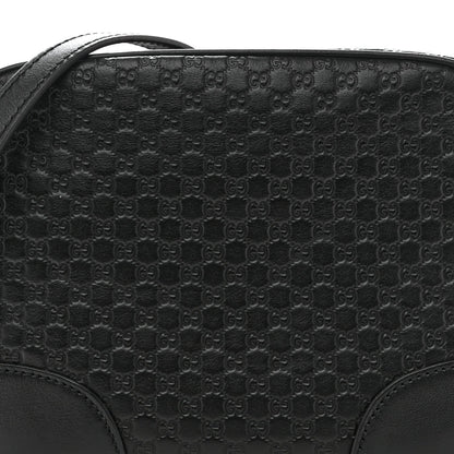 Microguccissima Mini Bree Messenger Bag Black