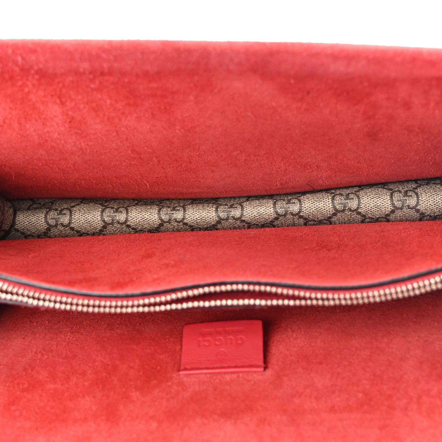 GG Supreme Monogram Small Dionysus Shoulder Bag Red
