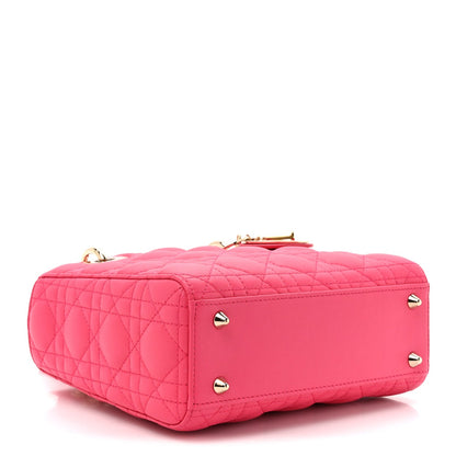 Lambskin Cannage Small My ABCDior Lady Dior Fraise