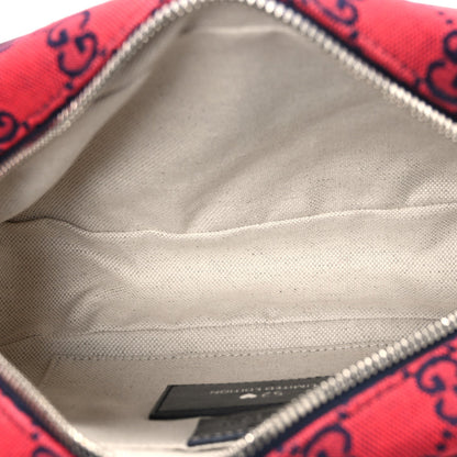 Monogram Multicolor Matelasse Diagonal Small GG Marmont Chain Shoulder Bag Red Blue