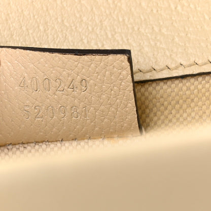 Textured Calfskin Crystal Small Dionysus Shoulder Bag Mystic White