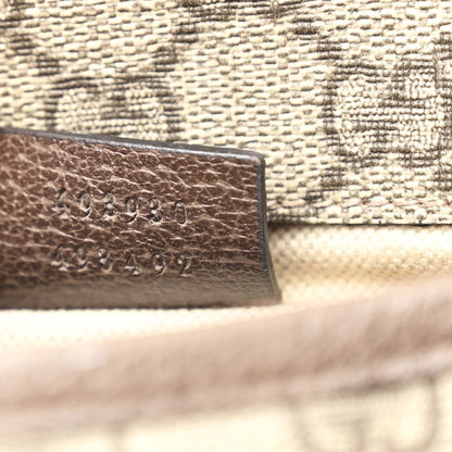 GG Supreme Monogram Neo Vintage Web Belt Bag Brown