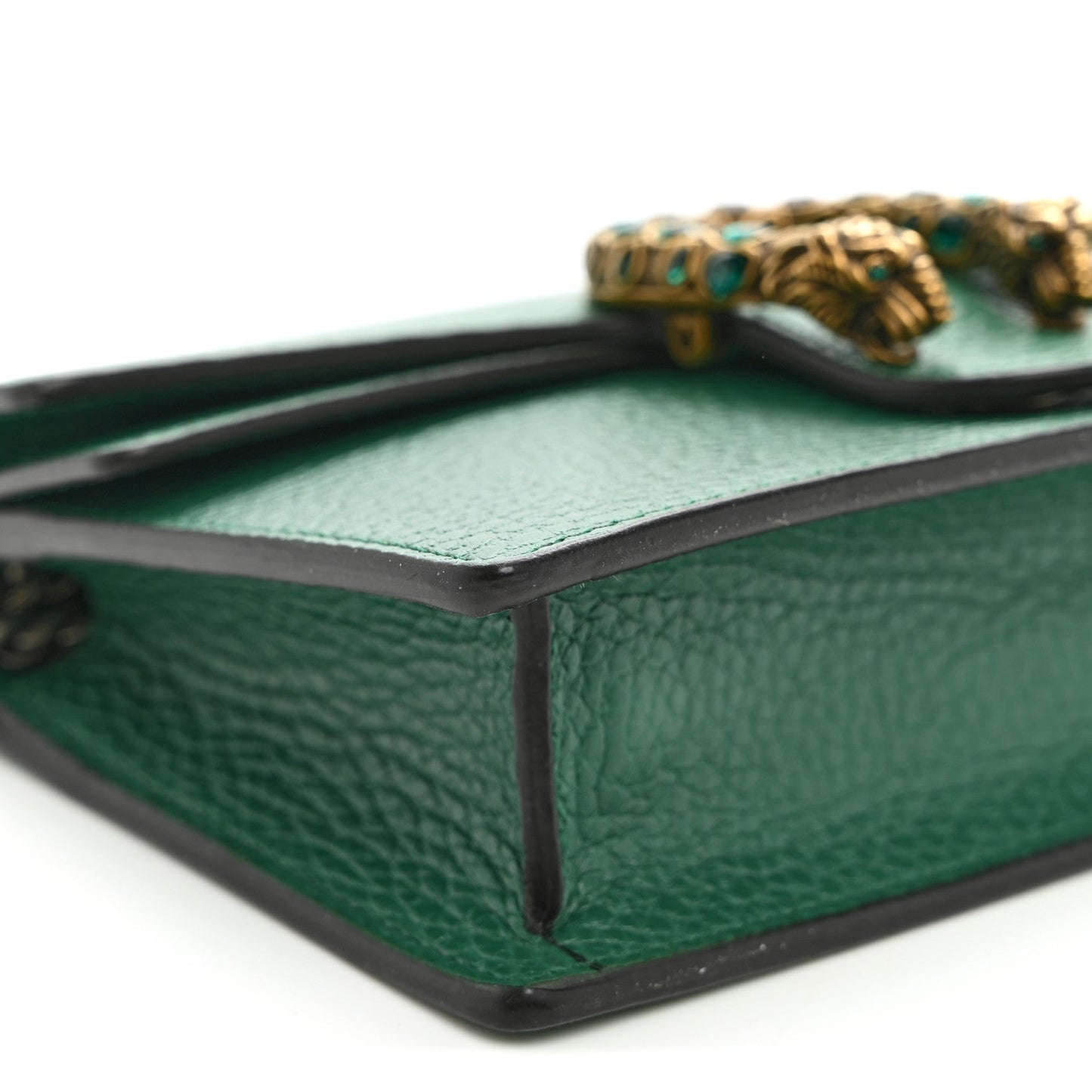 Dollar Calfskin Crystal Super Mini Dionysus Shoulder Bag Emerald