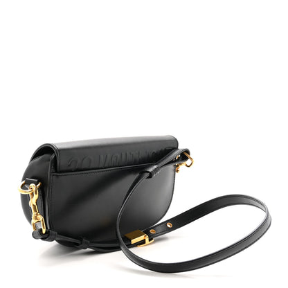 Box Calfskin East West Bobby Bag Black