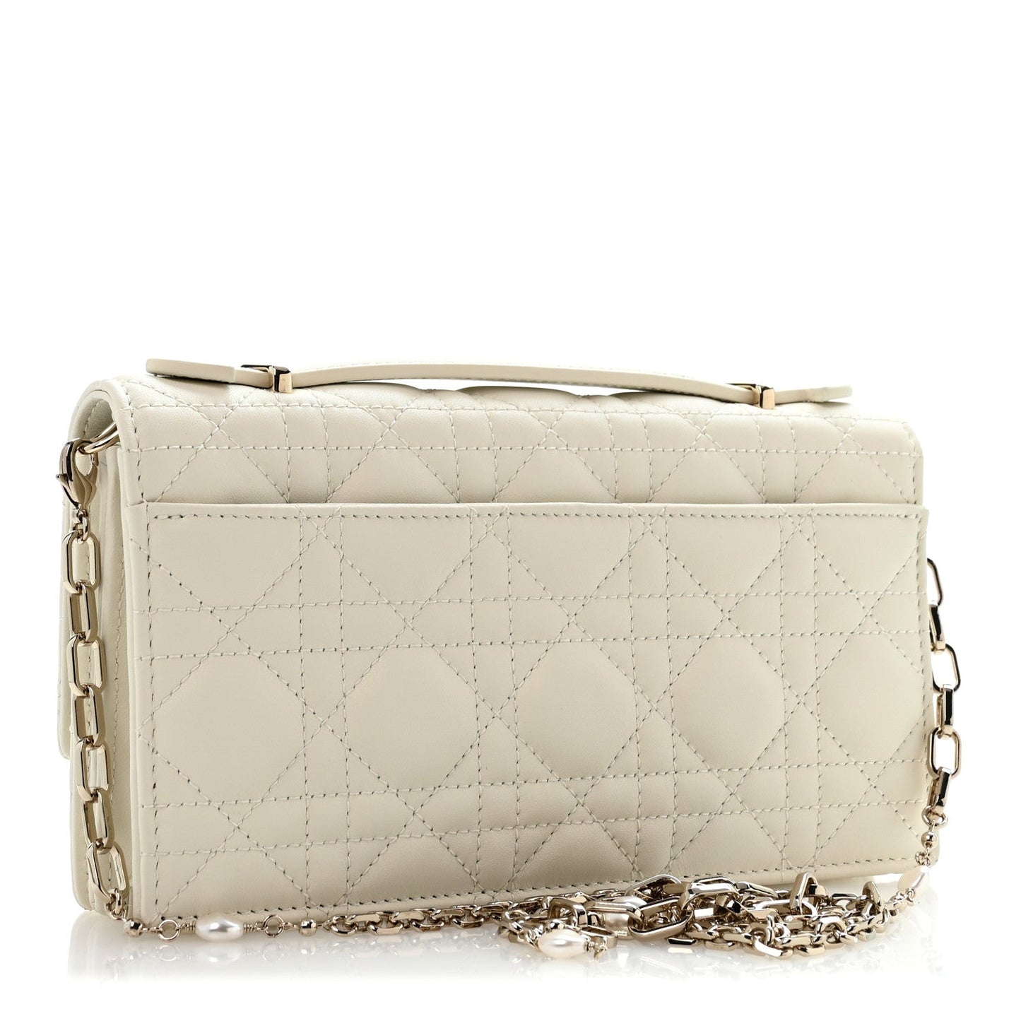 Lambskin Cannage Mini My Dior Bag Latte