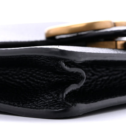 Calfskin Small GG Marmont Chain Handle Bag Black