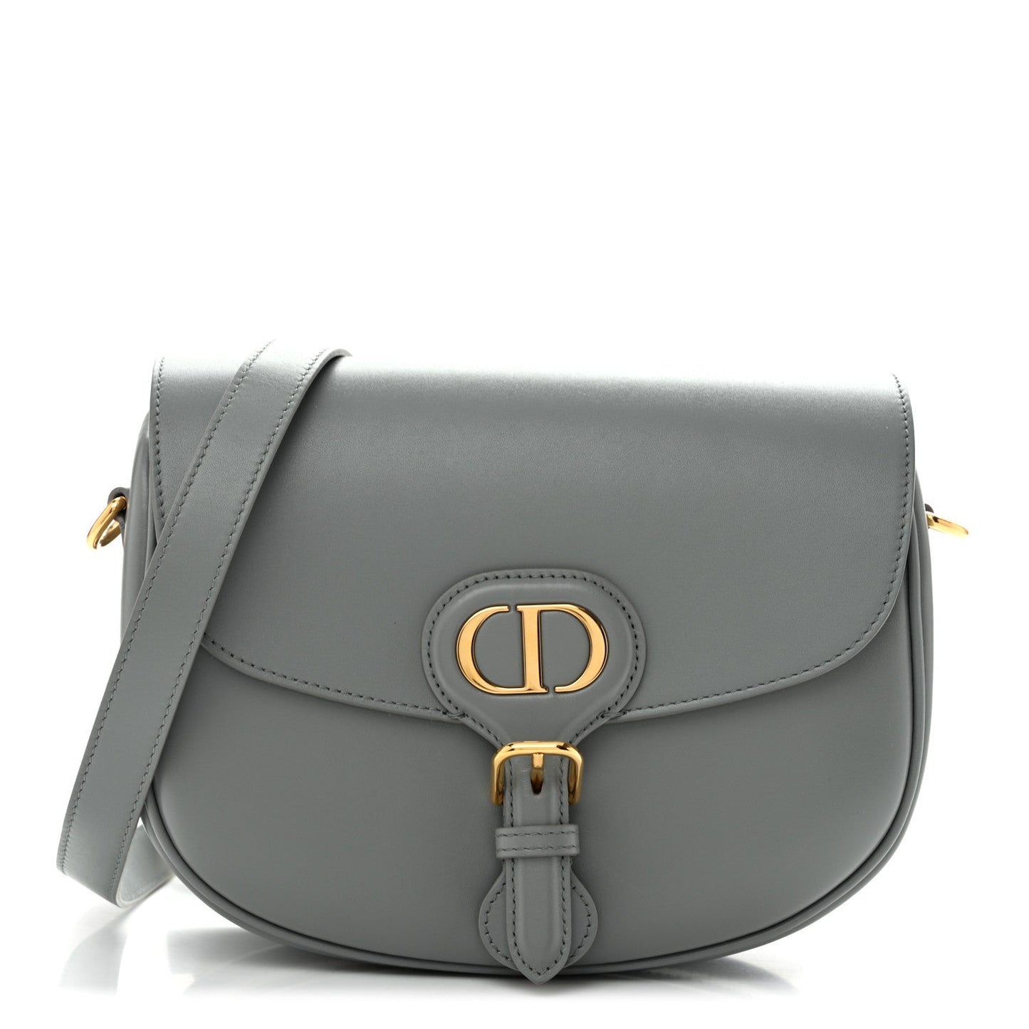 Box Calfskin Medium Bobby Flap Gray