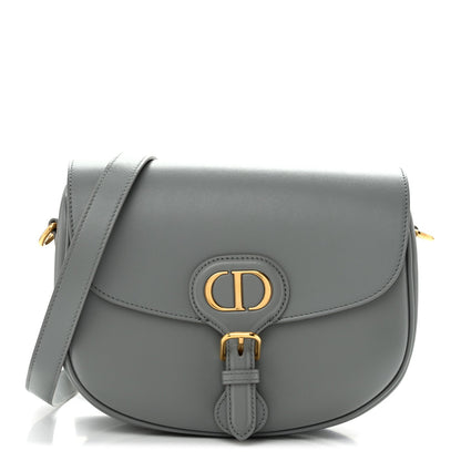 Box Calfskin Medium Bobby Flap Gray
