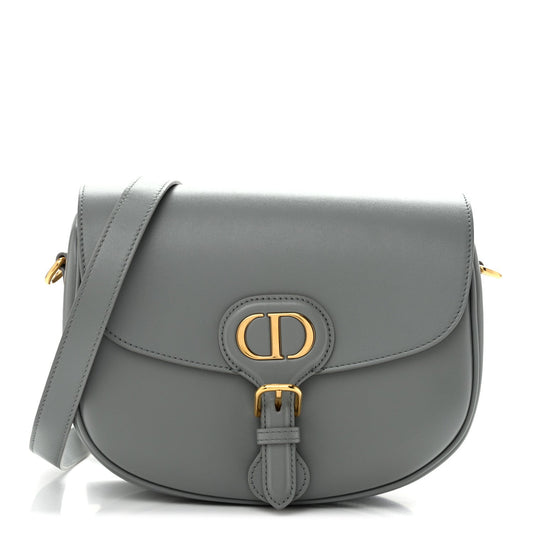 Box Calfskin Medium Bobby Flap Gray