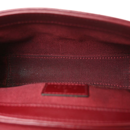 Tweed GG Monogram Mini GG Marmont Shoulder Bag Pink Red