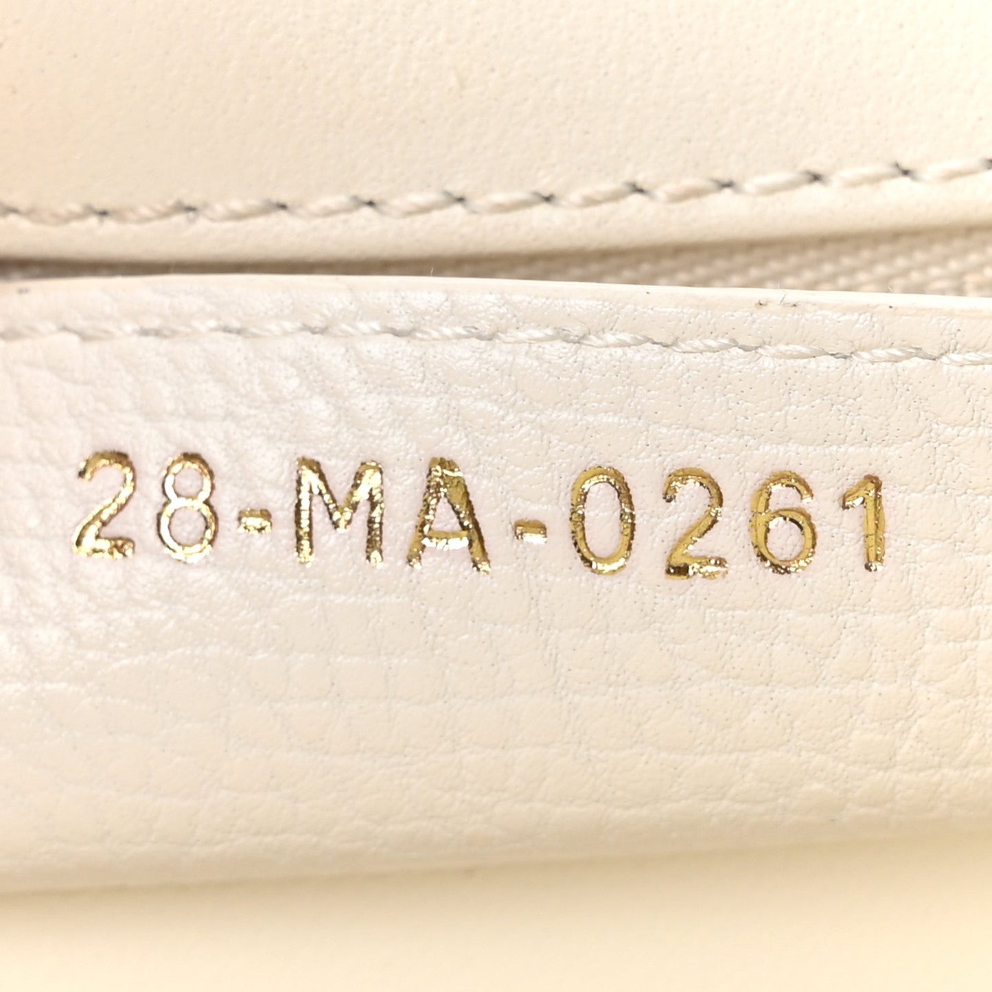 Grained Calfskin Cannage Large Caro Bag Latte