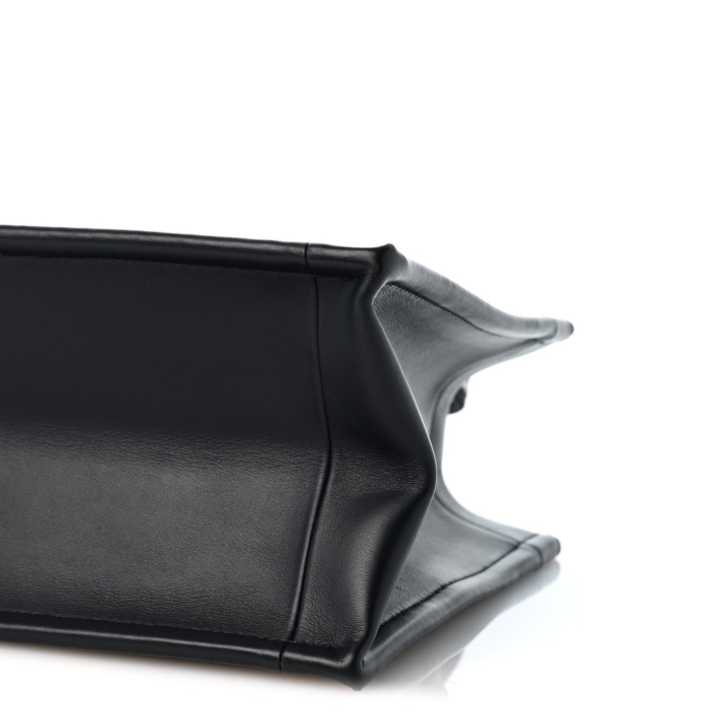 Oblique Calfskin Small Book Tote With Strap Blue Multicolor