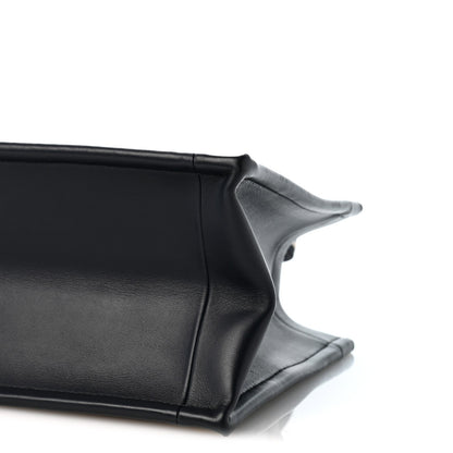 Oblique Calfskin Small Book Tote With Strap Blue Multicolor