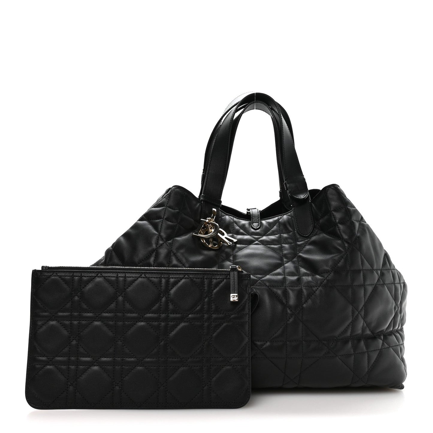 Calfskin Macrocannage Large Toujours Black