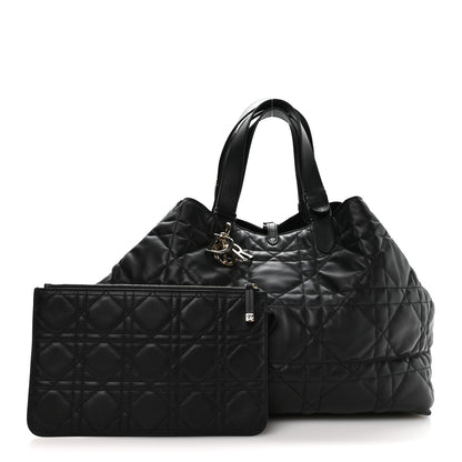 Calfskin Macrocannage Large Toujours Black