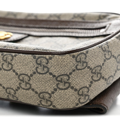Soft GG Supreme Monogram Medium Ophidia Belt Bag Dark Brown