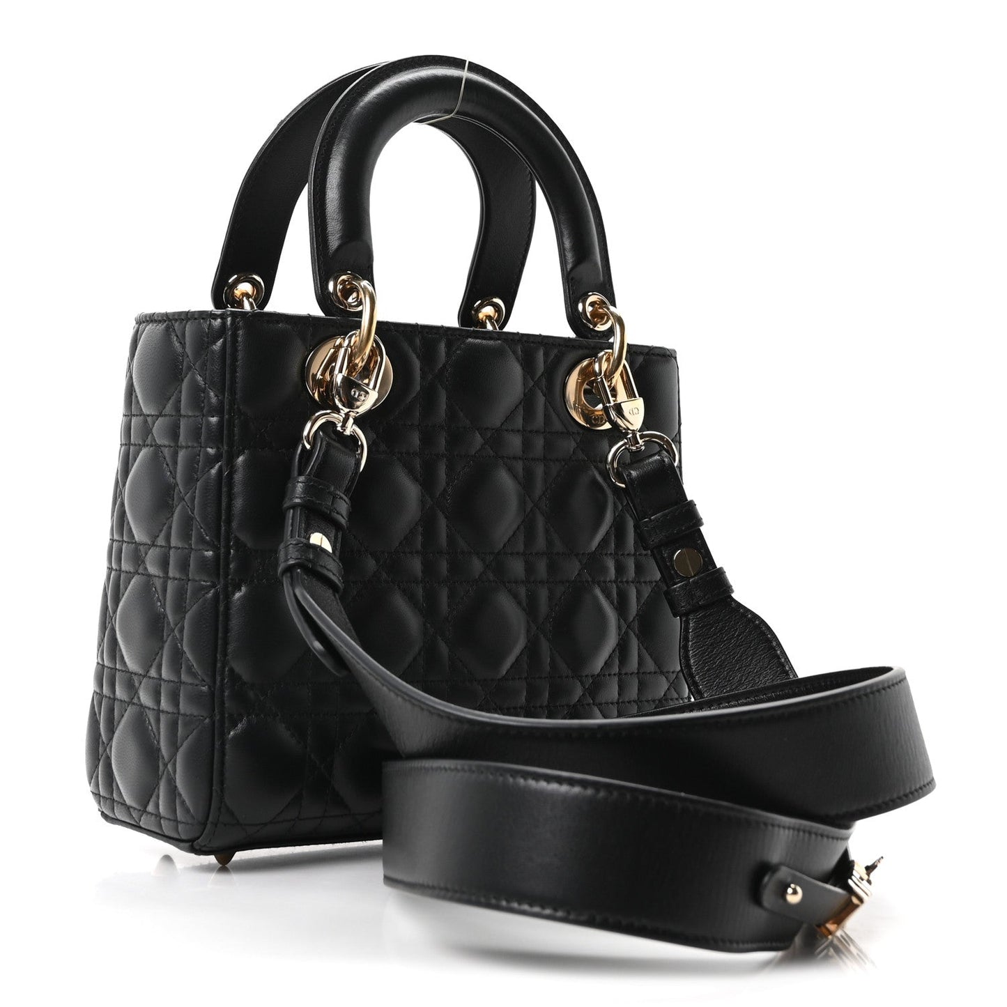 Lambskin Cannage Small My ABCDior Lady Dior Black