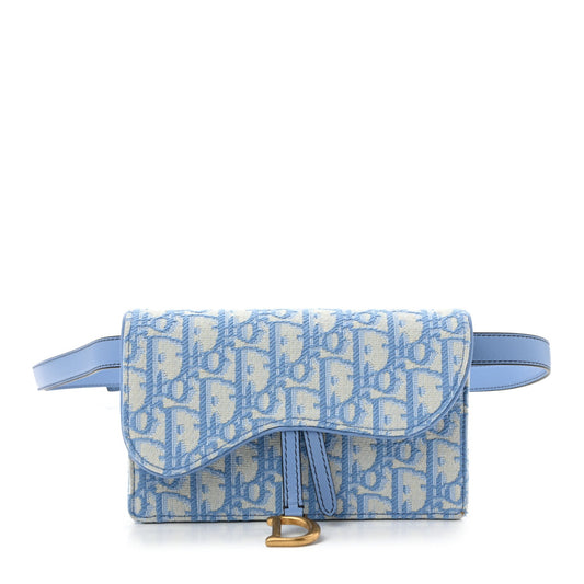 Oblique Saddle Belt Bag Cornflower Blue