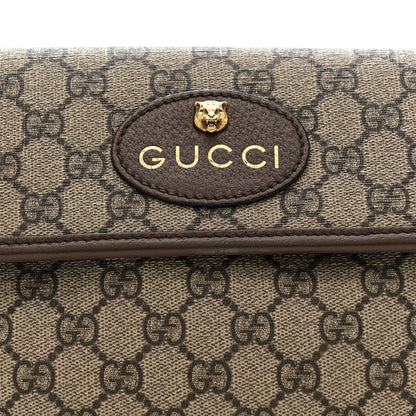 GG Supreme Monogram Neo Vintage Web Belt Bag Brown