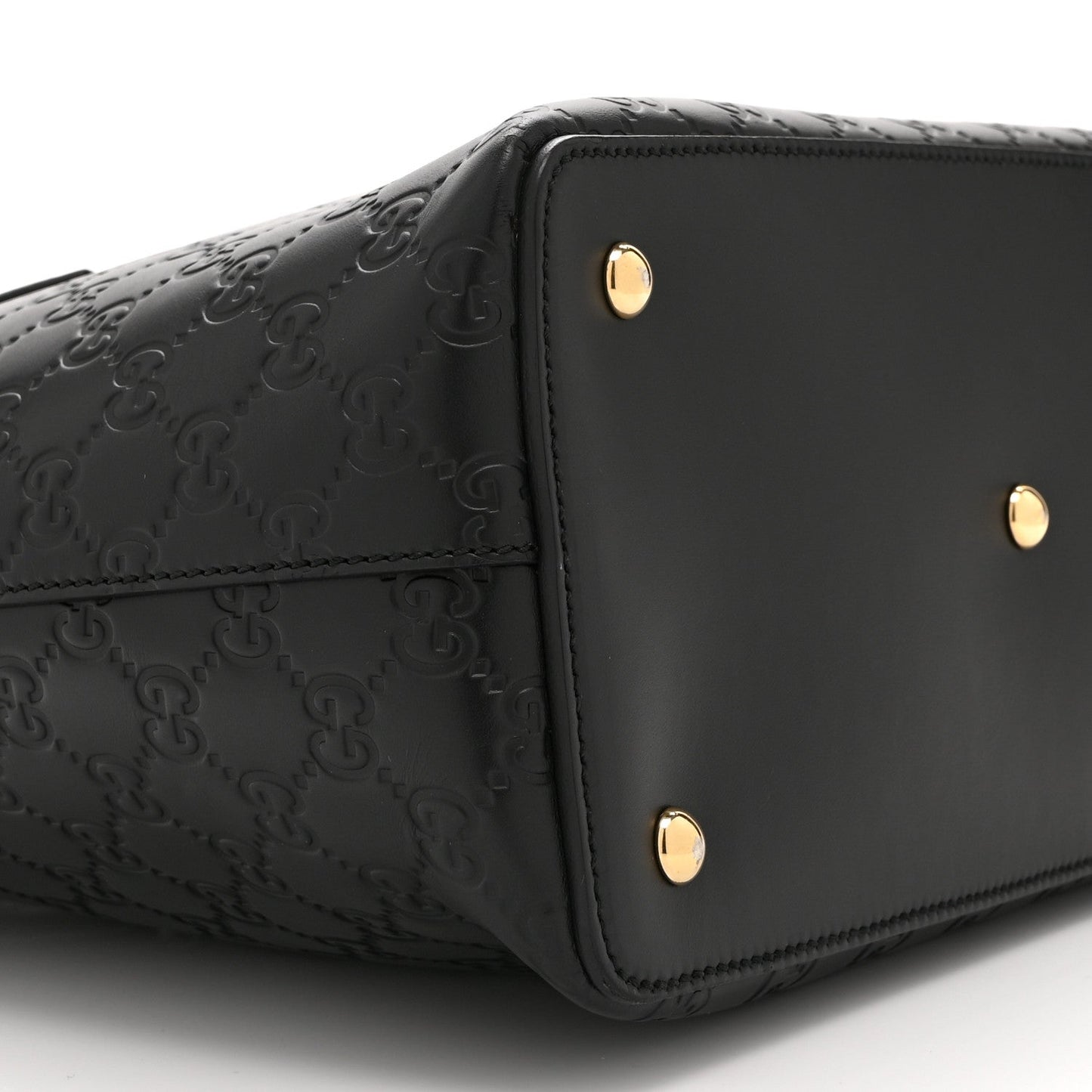 Guccissima Linea A Foldover Tote Black