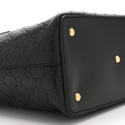 Guccissima Linea A Foldover Tote Black