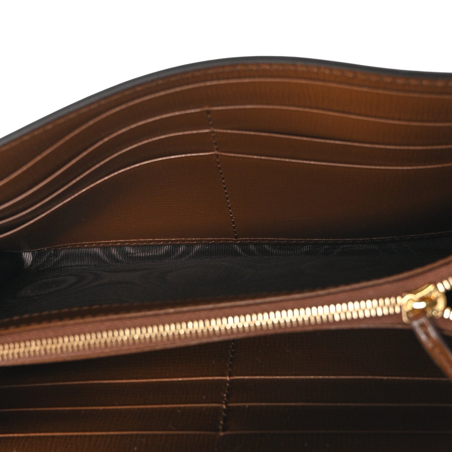 GG Supreme Monogram Azalea Calfskin Web Jackie 1961 Chain Wallet Beige Ebony Brown Sugar