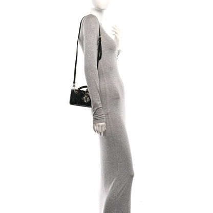 Lambskin Cannage Micro Lady D-Joy Black