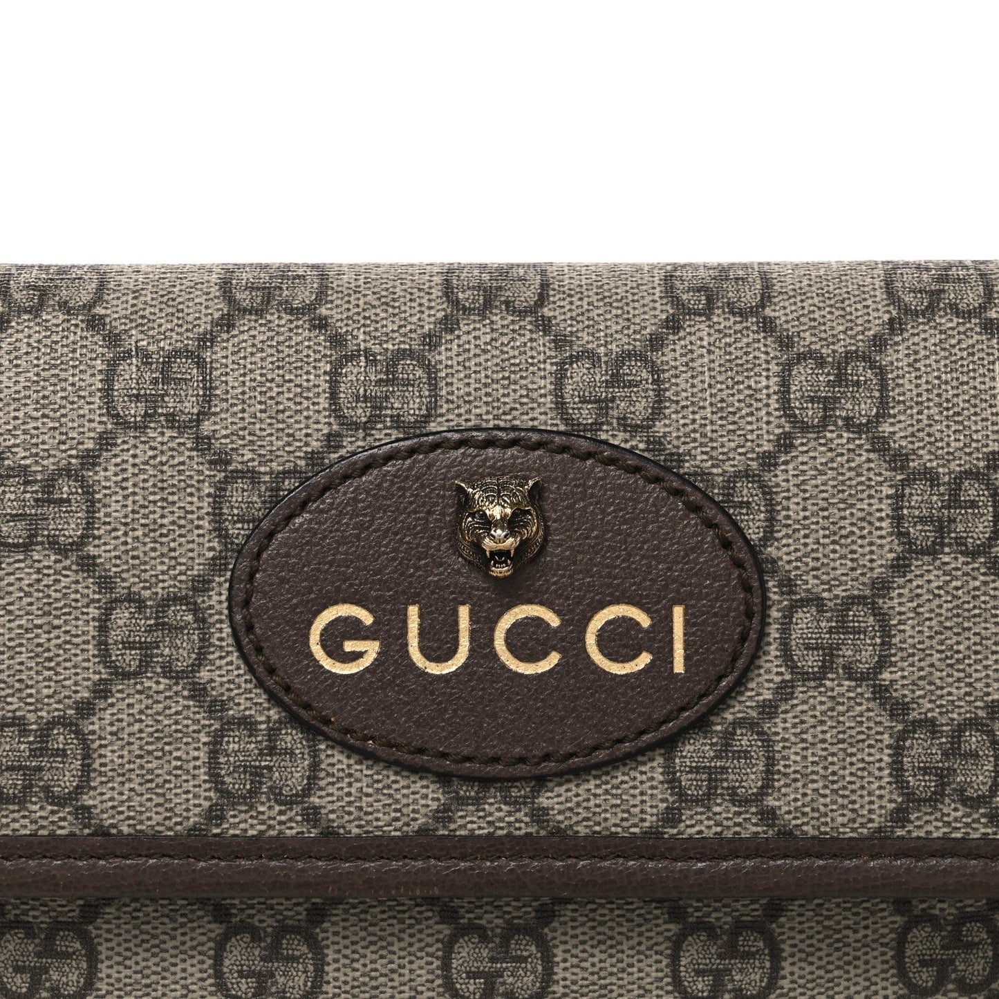 GG Supreme Monogram Neo Vintage Web Belt Bag Brown