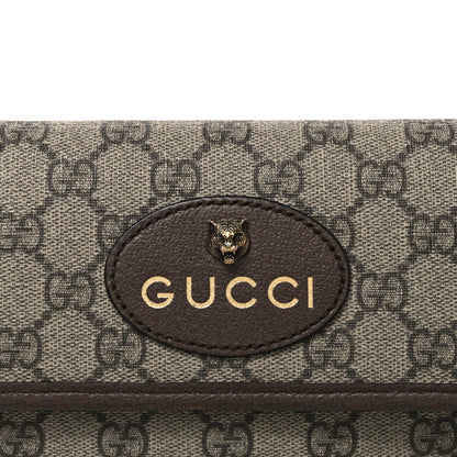GG Supreme Monogram Neo Vintage Web Belt Bag Brown