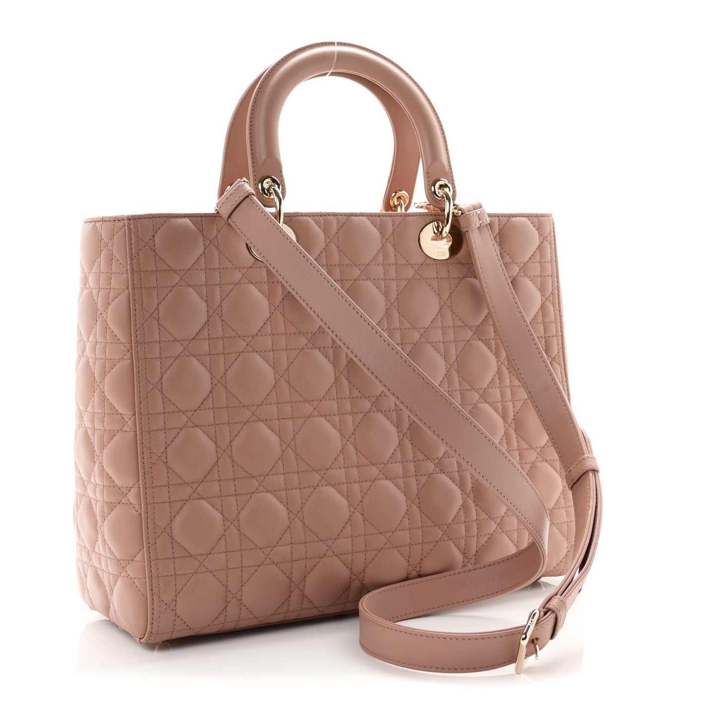 Lambskin Cannage Large Lady Dior Fard