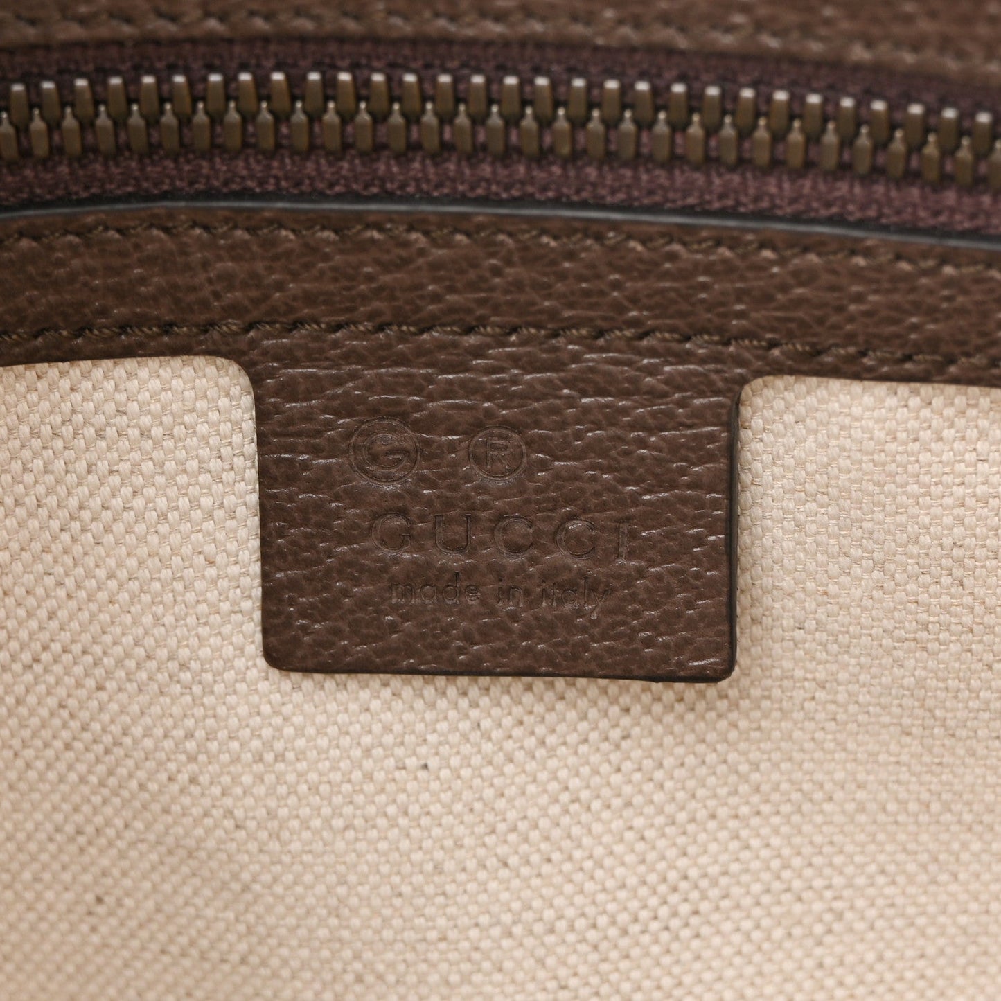 GG Supreme Monogram Web Medium Ophidia Messenger Bag Brown