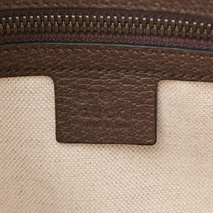 GG Supreme Monogram Web Medium Ophidia Messenger Bag Brown