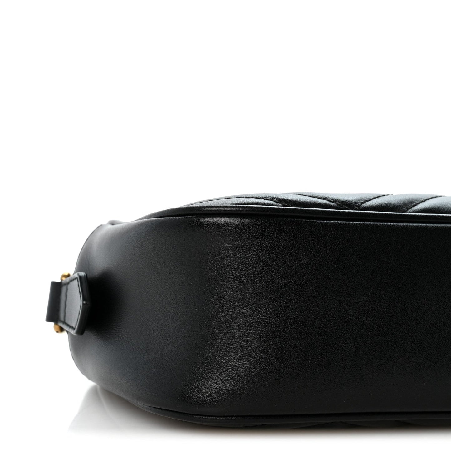 Calfskin Matelasse Small GG Marmont Chain Shoulder Bag Black