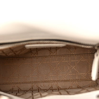 Lambskin Cannage Mini Lady Dior White