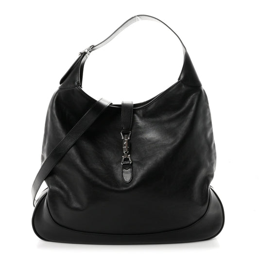 Calfskin Large Jackie 1961 Shoulder Bag Black