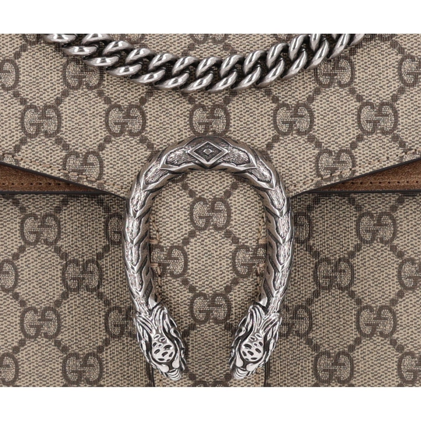 GG Supreme Monogram Small Dionysus Shoulder Bag Taupe