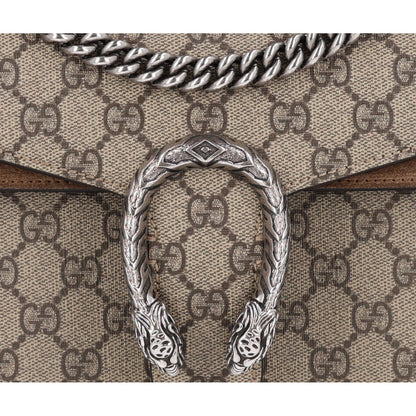 GG Supreme Monogram Small Dionysus Shoulder Bag Taupe
