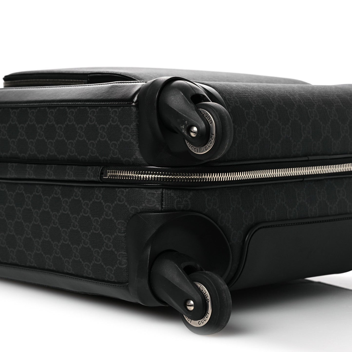 GG Supreme Monogram Calfskin Carry On Trolley Black
