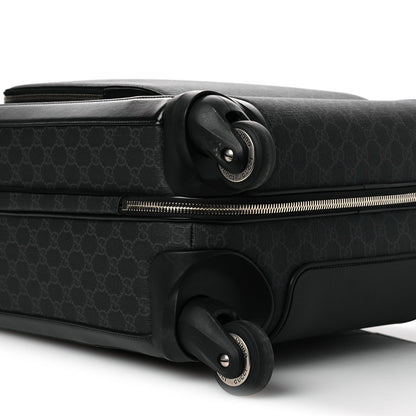 GG Supreme Monogram Calfskin Carry On Trolley Black