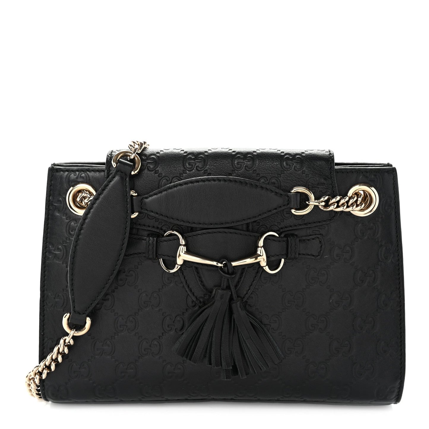 Guccissima Small Emily Shoulder Bag Black