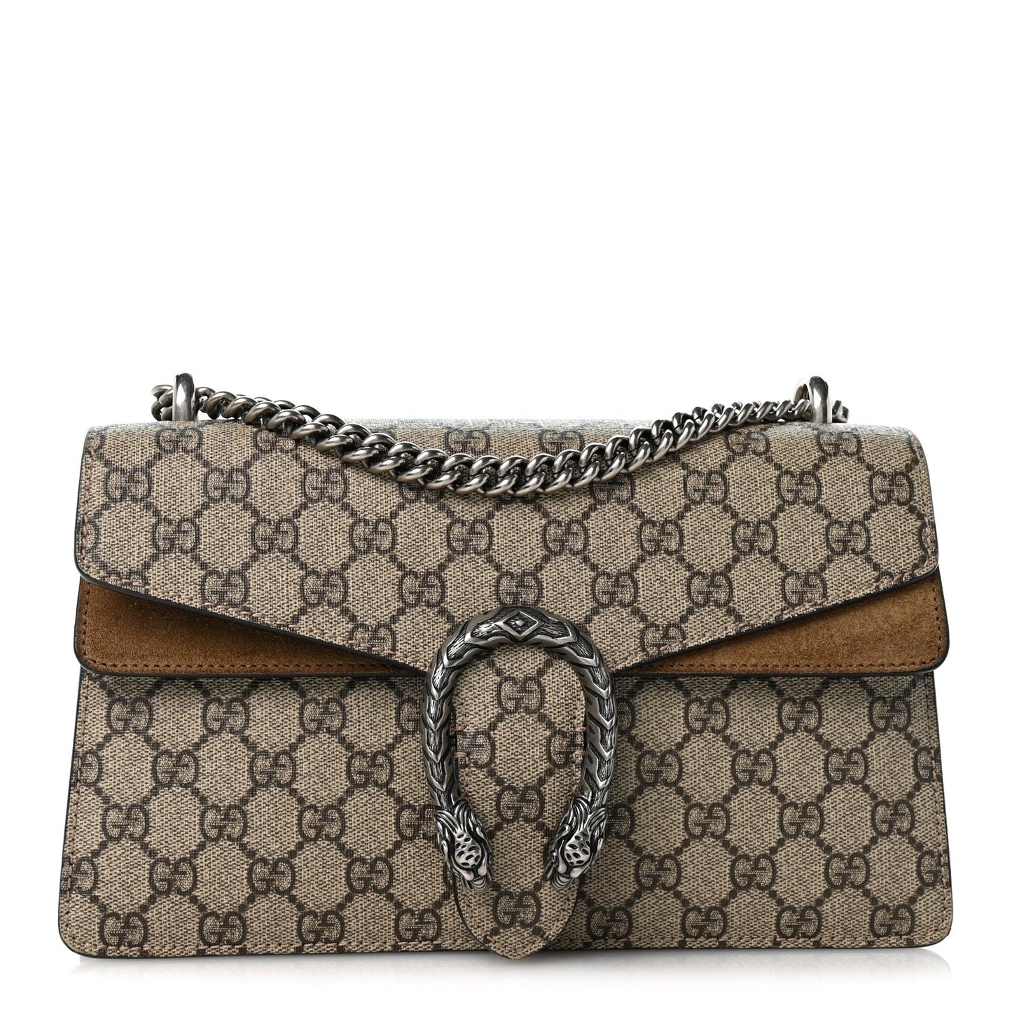 GG Supreme Monogram Small Dionysus Shoulder Bag Taupe