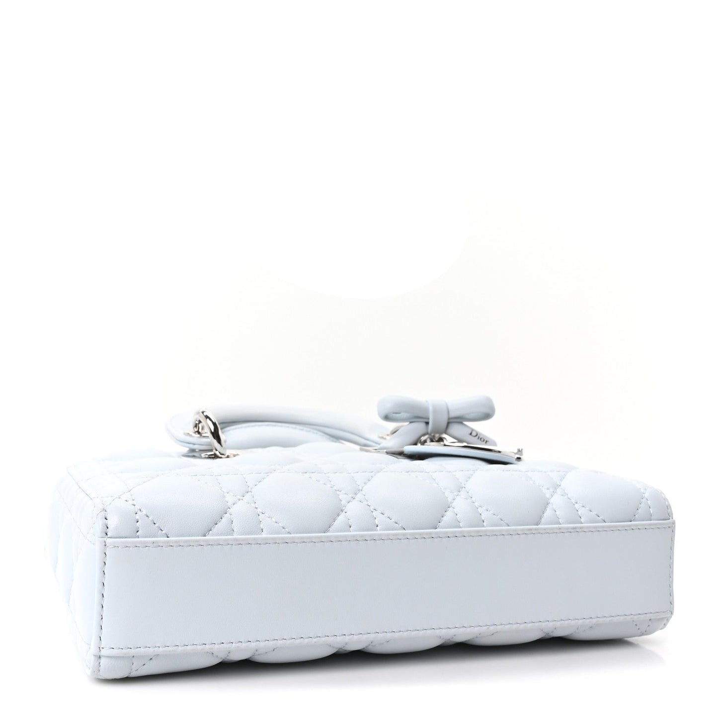 Lambskin Cannage Small Lady D-Joy Light Blue