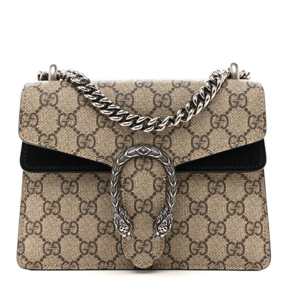 GG Supreme Monogram Mini Dionysus Shoulder Bag Black