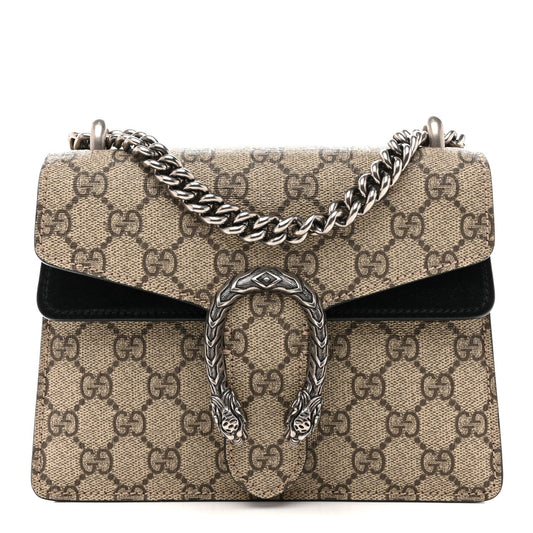 GG Supreme Monogram Mini Dionysus Shoulder Bag Black