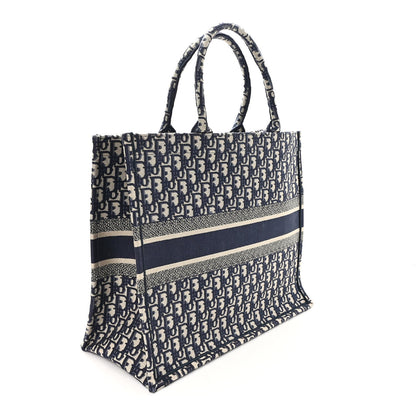 Oblique Large Book Tote Blue Multicolor