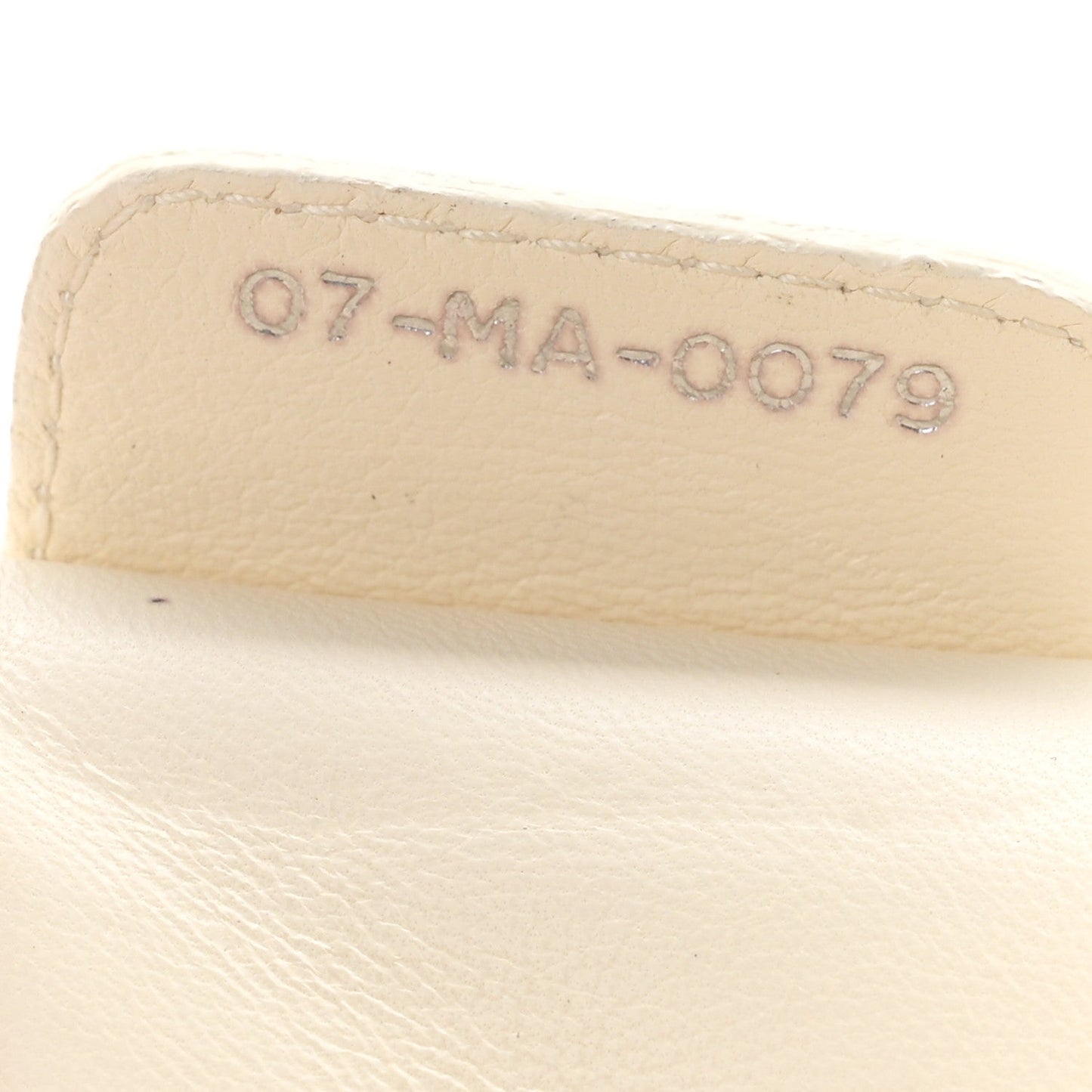 Lambskin Cannage Rendezvous Flap White