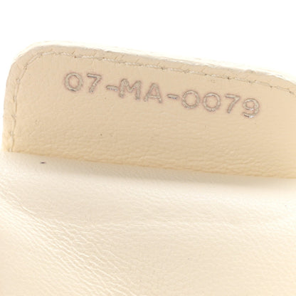 Lambskin Cannage Rendezvous Flap White