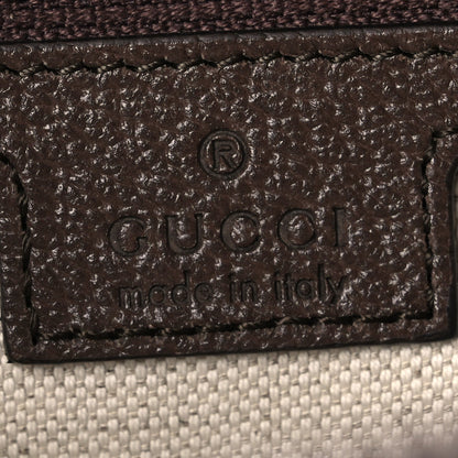 Soft GG Supreme Monogram Medium Ophidia Belt Bag  Dark Brown