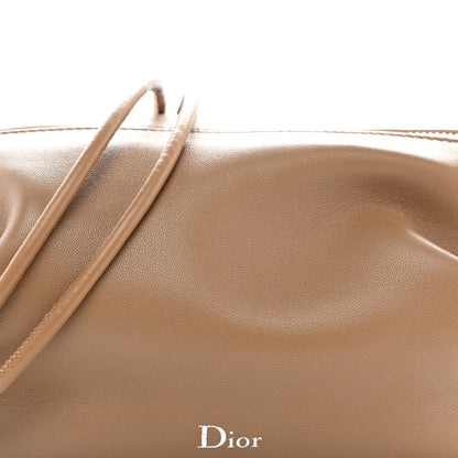 Supple Lambskin Bow Pouch Camel
